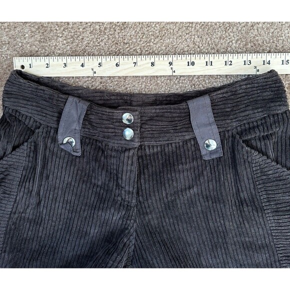 Amarissima Y2K Patchwork Corduroy Cargo Pants Brown Pockets Utility Size 44 - Picture 4 of 12